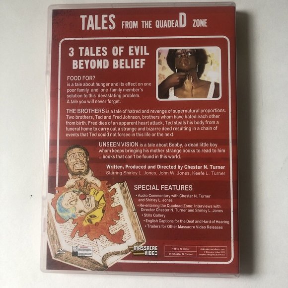 Massacre Video Tales From The Quadead Zone DVD-3 Tales-special features-WJ Rider - Picture 3 of 5